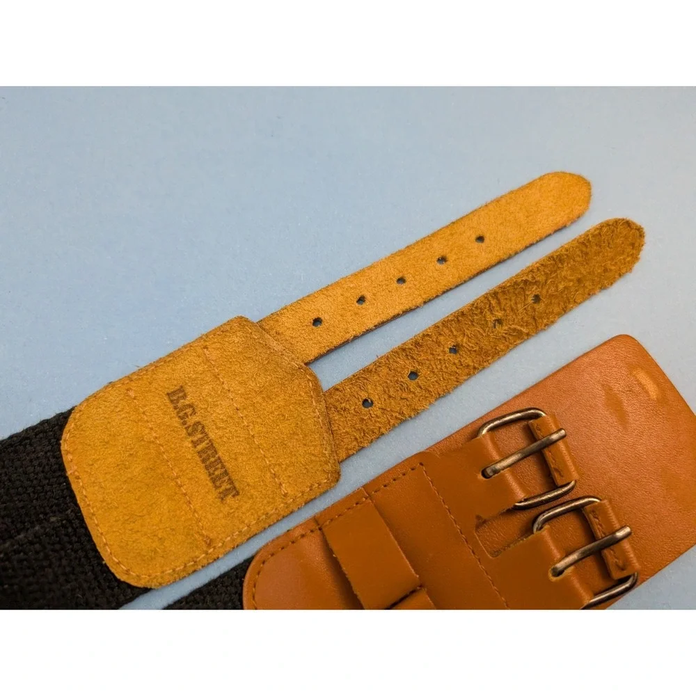Women's BG Street Black Brown Leather Belt 31